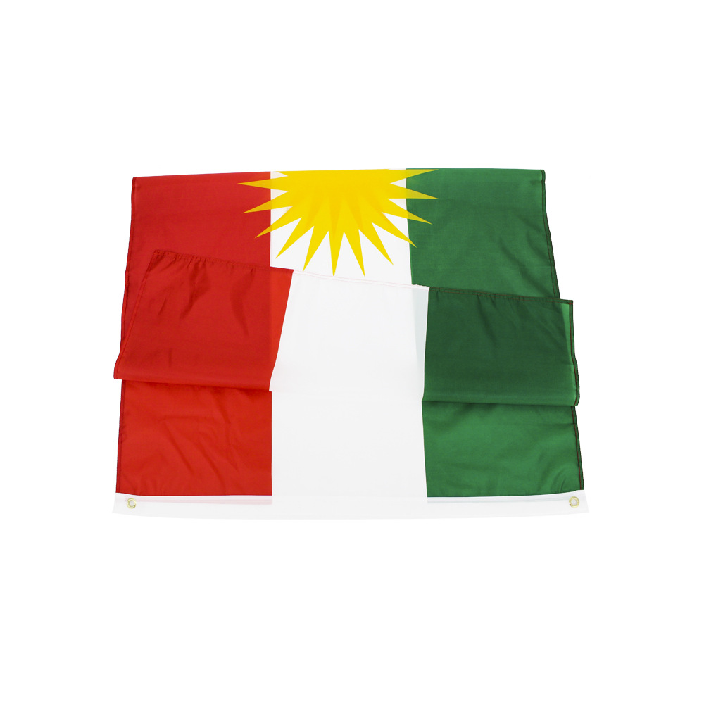 Custom 3x5 Double Sided Global Nations Flags Printing Kurdistan National Flag